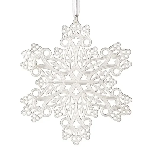 2023 Sterling Silver Star And Snowflake Ornament Set