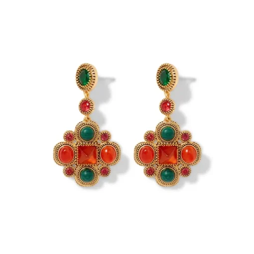 Algerian Cluster Drop Earrings