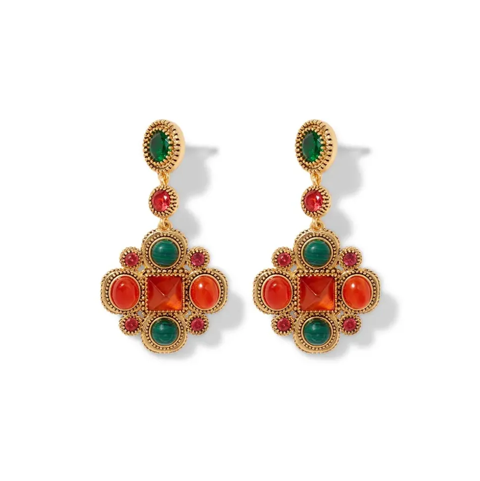 Algerian Cluster Drop Earrings