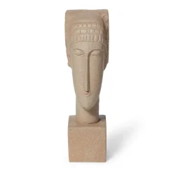 Amedeo Modigliani: Large Pink Tete Sculpture