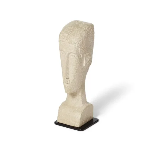 Amedeo Modigliani: Medium Stone Tete Sculpture