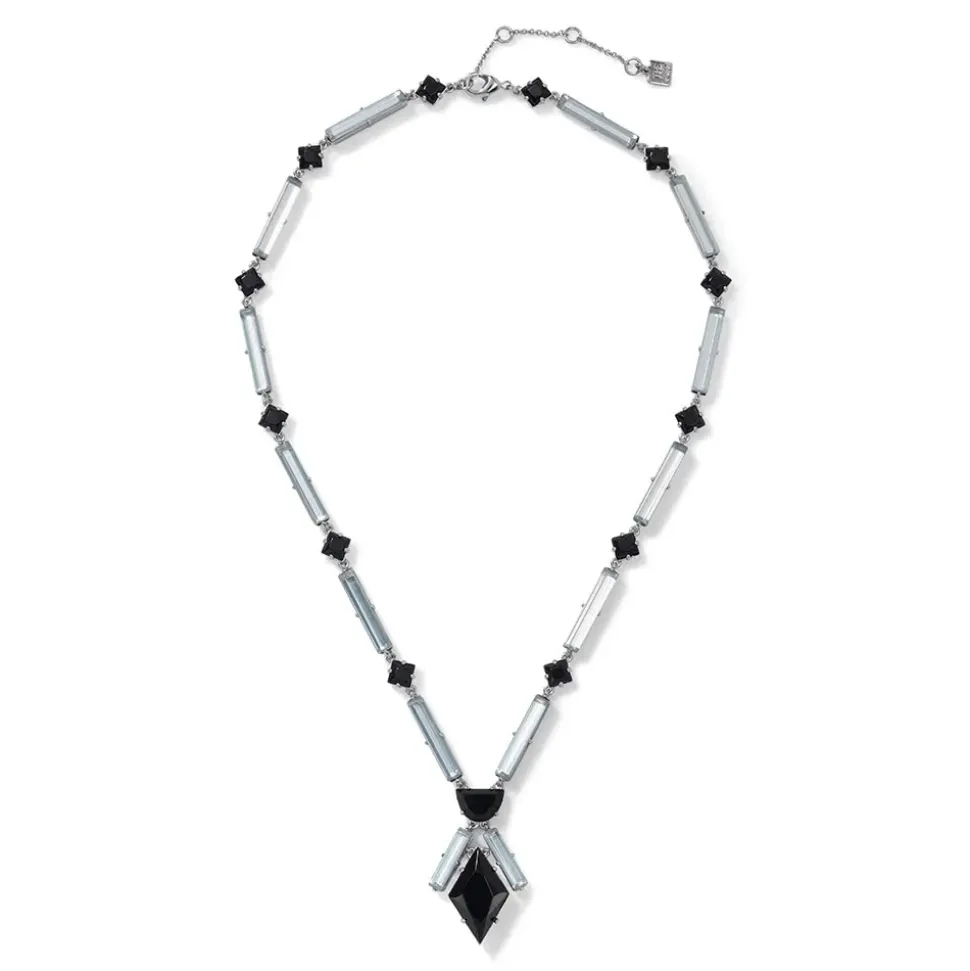 American Deco Pendant Necklace And Long Pendant Earrings Set