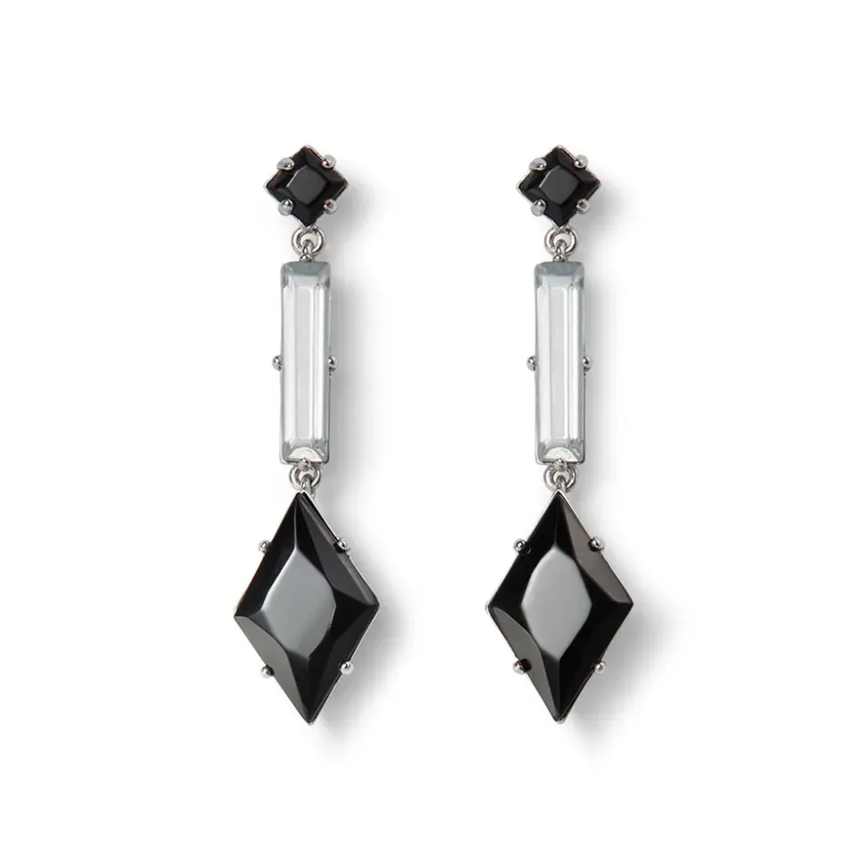 American Deco Pendant Necklace And Long Pendant Earrings Set