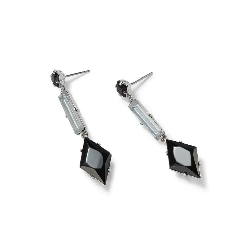 American Deco Pendant Necklace And Long Pendant Earrings Set