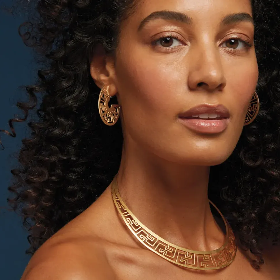 Ancient Fretwork Collar Necklace