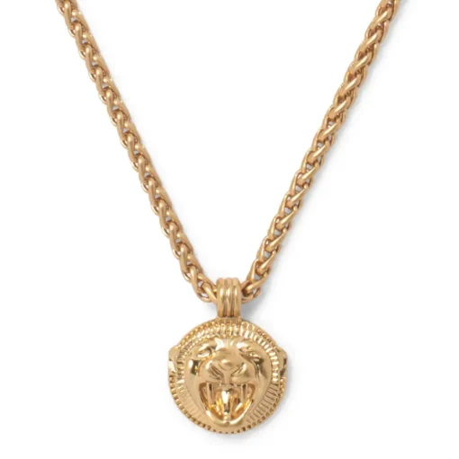 Ancient Lion Pendant Necklace