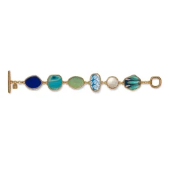 Ancient Mixed Motifs Glass Bracelet