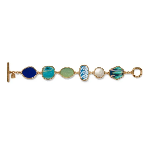 Ancient Mixed Motifs Glass Bracelet