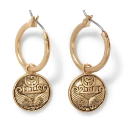 Ancient Wings Hoop Earrings
