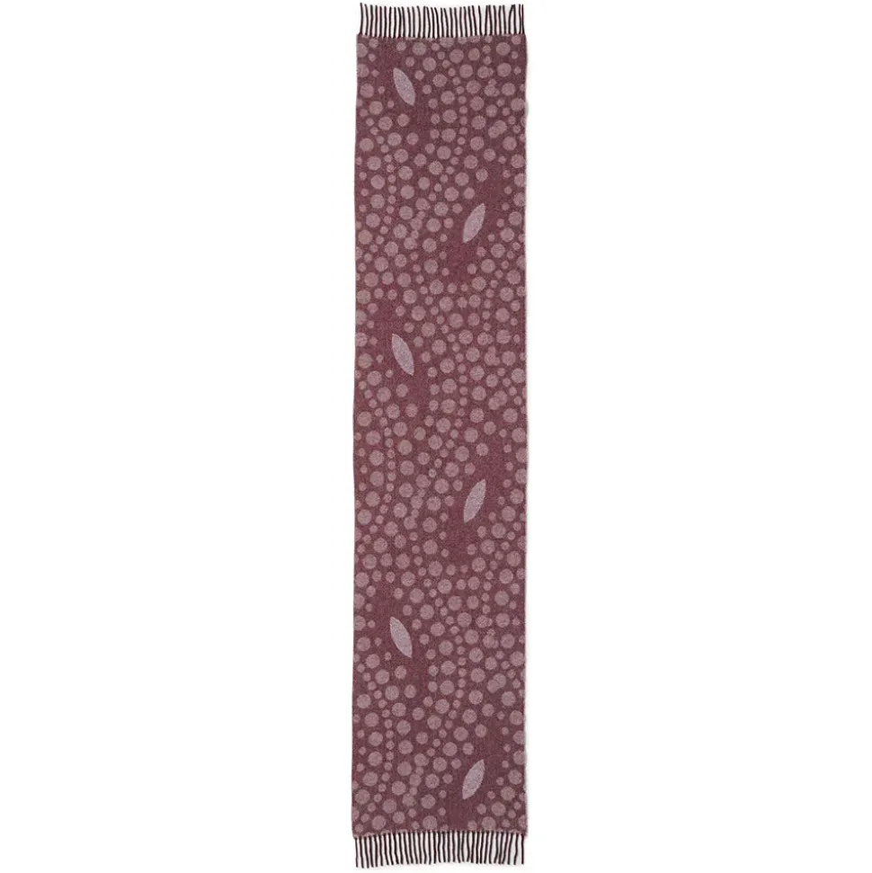 Basket-Weave Pattern Reversible Wool Scarf
