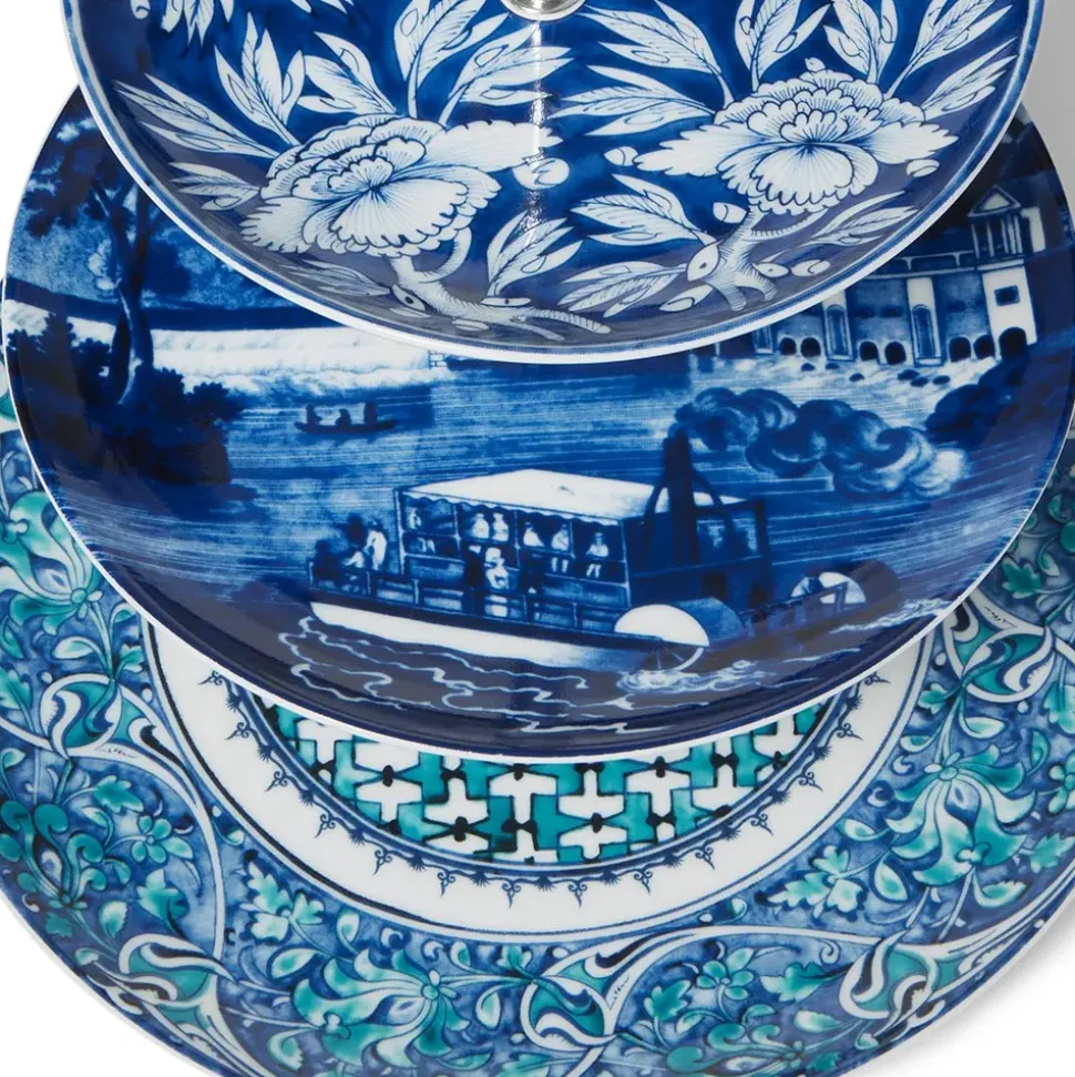 Blue & White Three-Tier Server