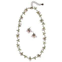 Blushing Berries Necklace And Earrings Set