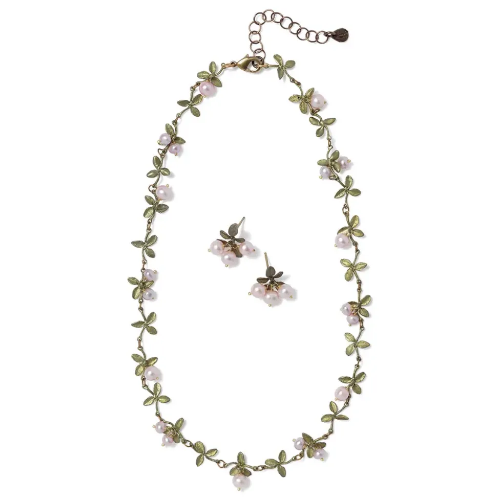 Blushing Berries Necklace And Earrings Set