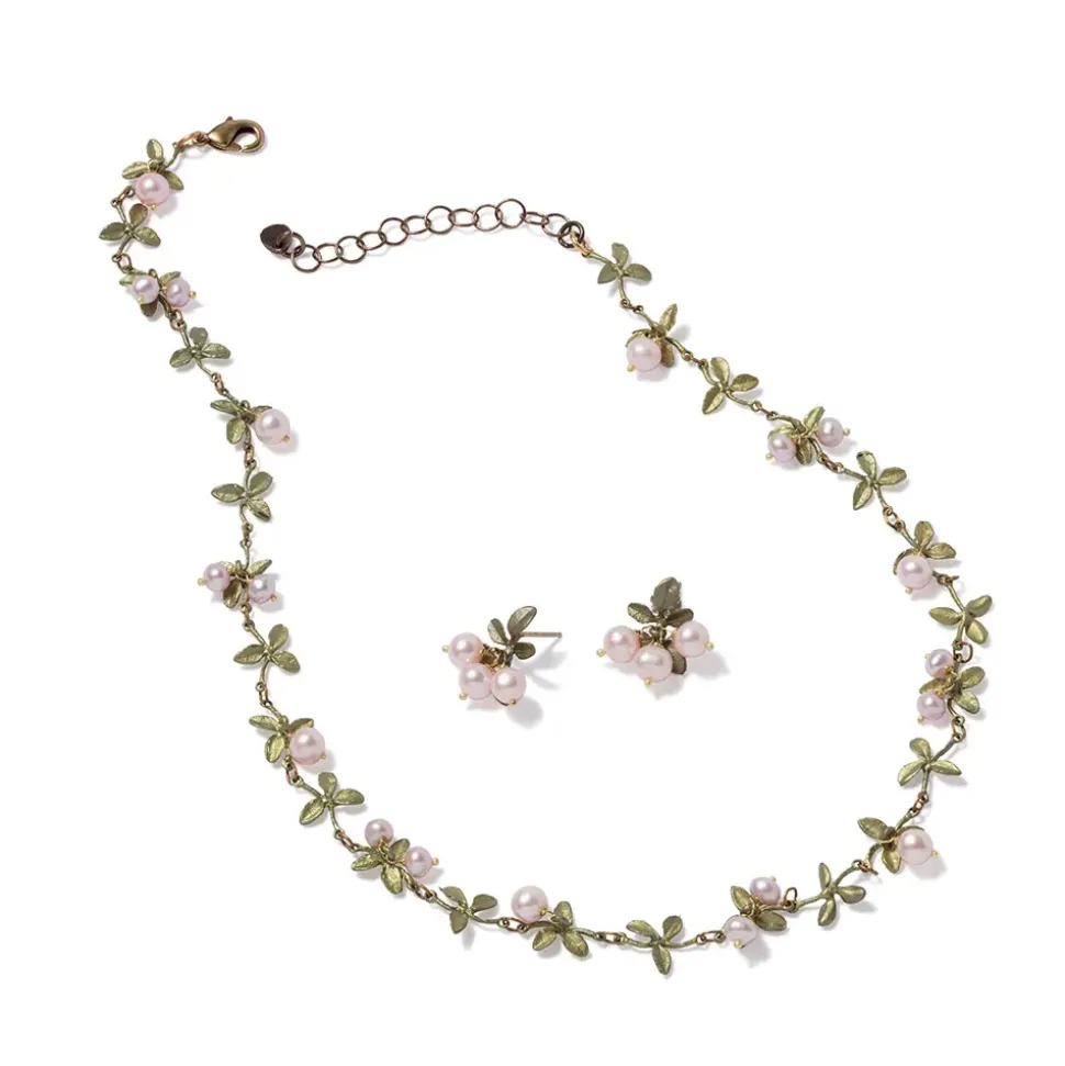 Blushing Berries Necklace And Earrings Set
