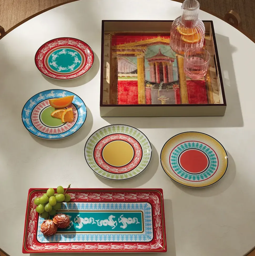Boscoreale Fresco Wood Lacquer Tray