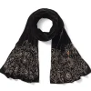 British Floral Beaded Scarf