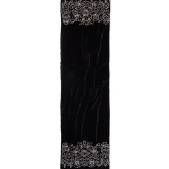 British Floral Beaded Scarf