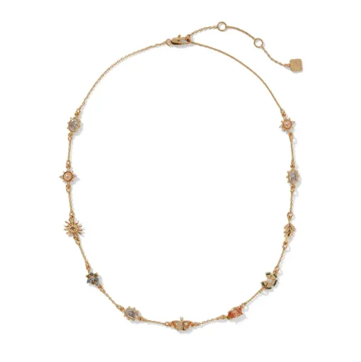 British Tree Of Life 11-Charm Necklace