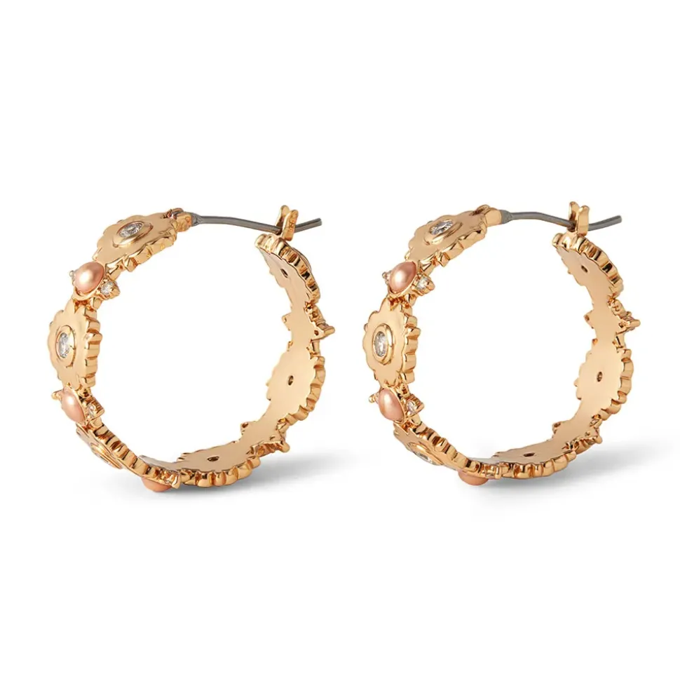 British Tree Of Life Large Hoop Earrings