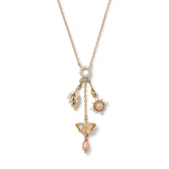 British Tree Of Life Triple-Charm Necklace