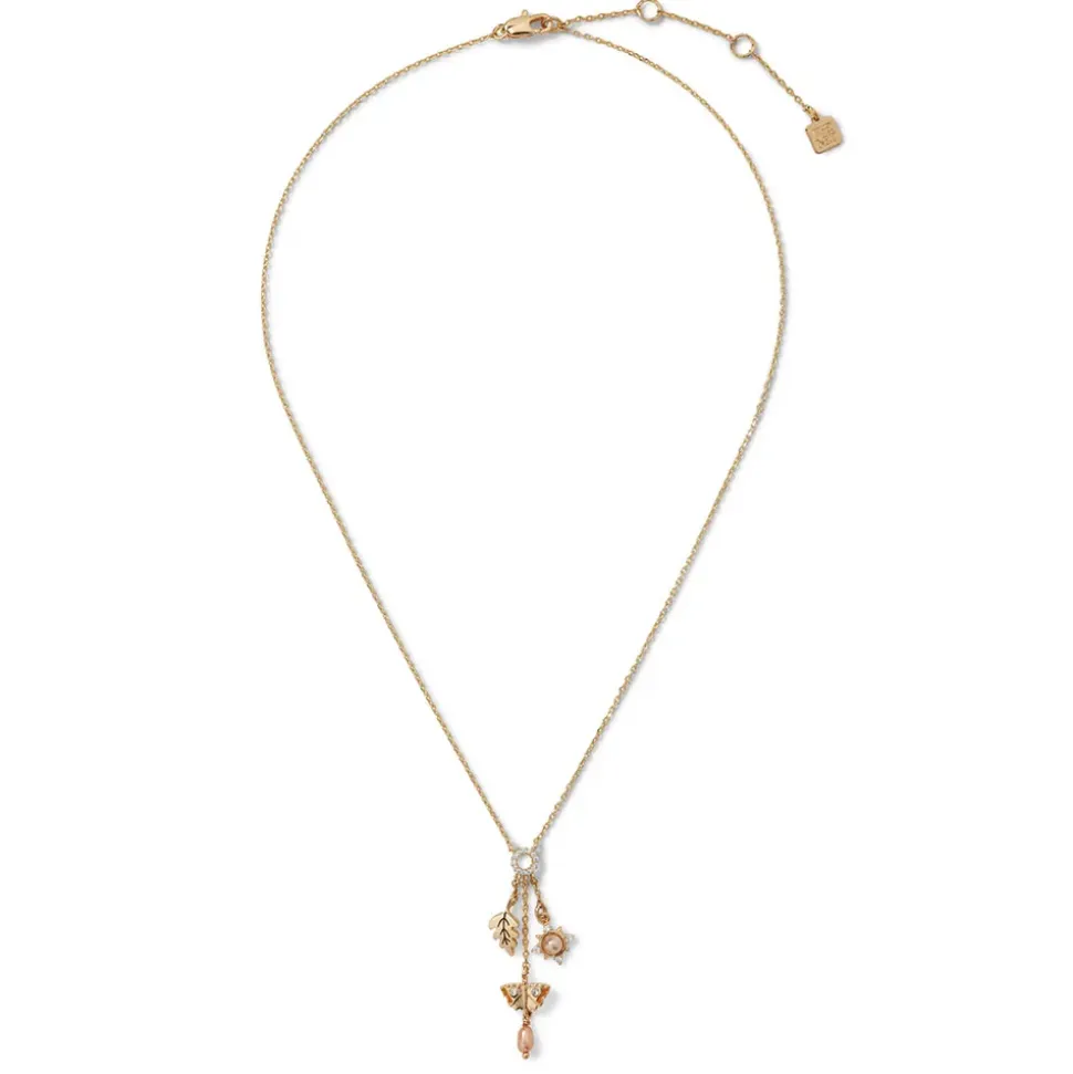 British Tree Of Life Triple-Charm Necklace