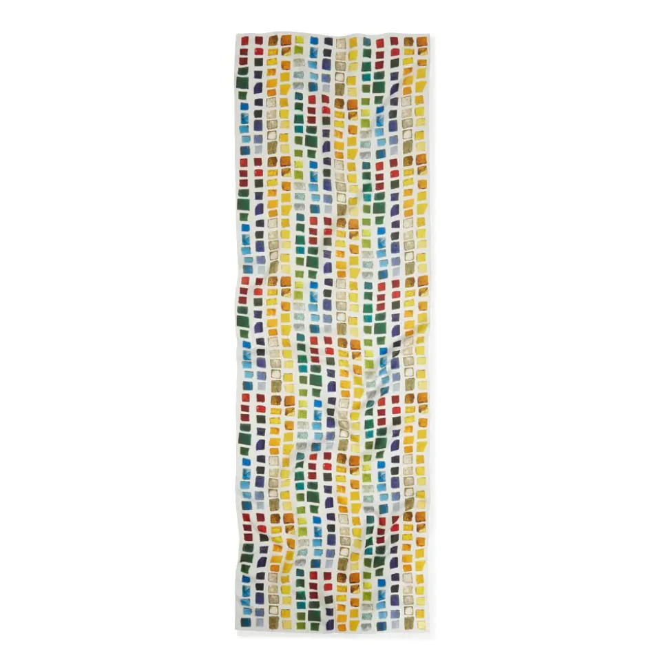 Byzantine Tesserae Oblong Silk Scarf