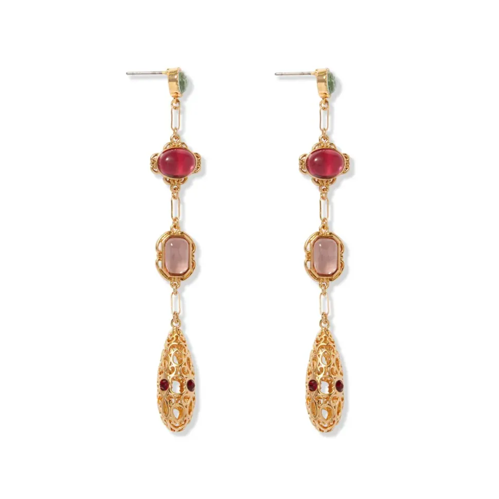 Cascading Gems Drop Earrings