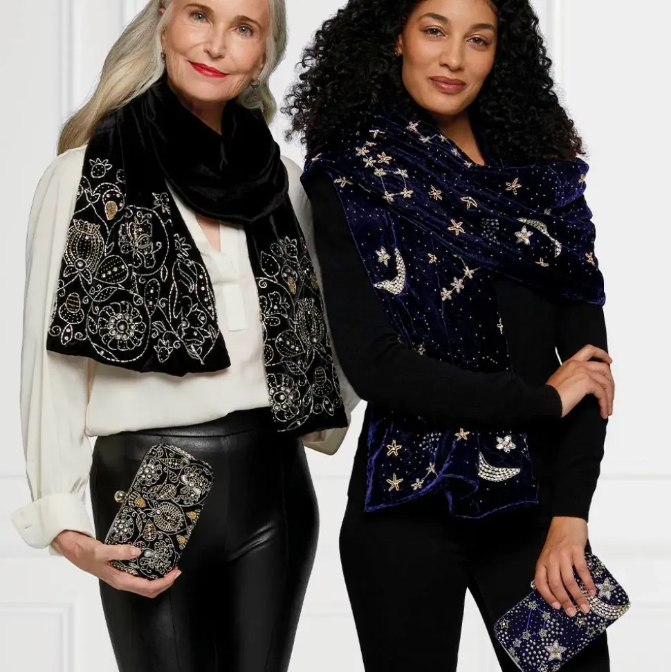 Celestial Beaded Scarf
