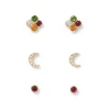 Celestial Symbols Stellar Stud Earrings Set