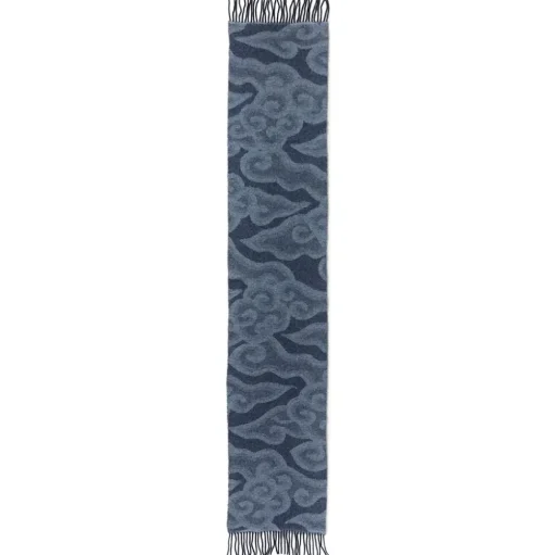 Chinese Cloud Reversible Unisex Wool Scarf