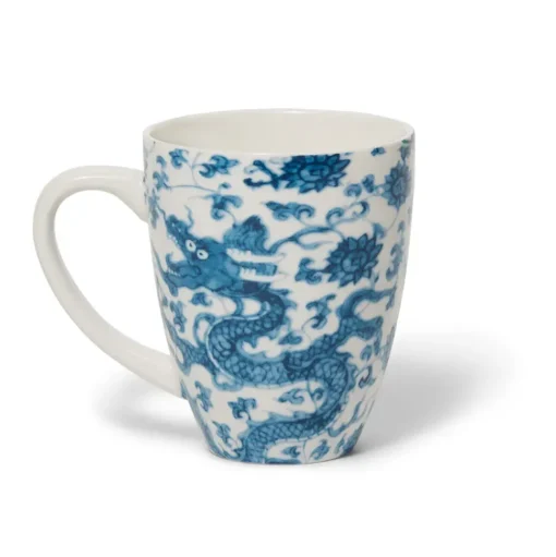Chinese Dragon Covered Mug With Tea Infuser