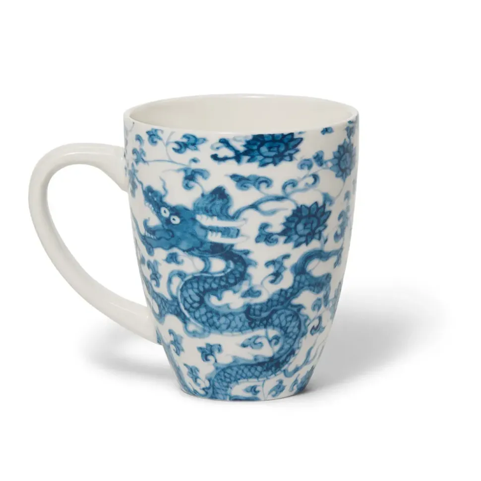 Chinese Dragon Covered Mug With Tea Infuser