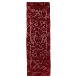 Chinese Phoenixes And Peonies Oblong Velvet Burnout Scarf