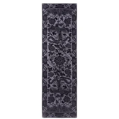 Chinese Phoenixes And Peonies Oblong Velvet Burnout Scarf