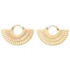 Crescent Cutout Hoop Earrings