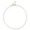 Crescent Moon Cable Chain Choker