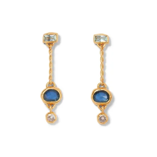 Cypriot Twist Collar Necklace And Triple-Drop Earrings Set