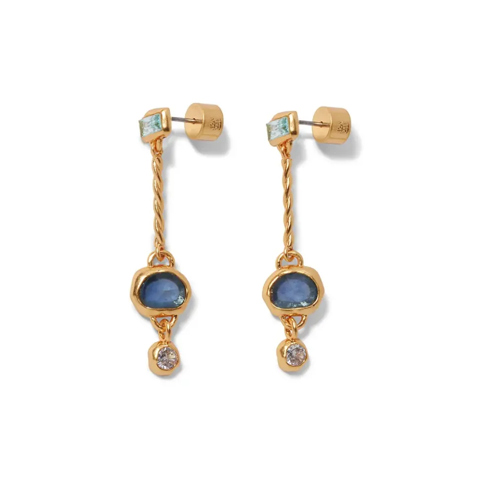 Cypriot Twist Collar Necklace And Triple-Drop Earrings Set