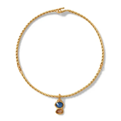 Cypriot Twist Collar Necklace And Triple-Drop Earrings Set