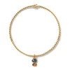 Cypriot Twist Collar Necklace With Charm