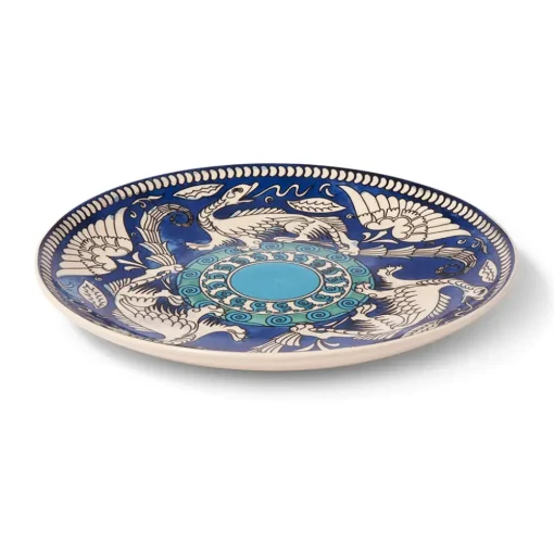 De Morgan Stylized Dragons Serving Plate