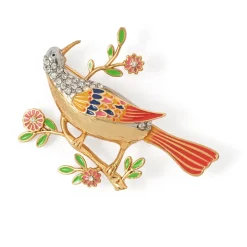 East Meets West Bird Brooch
