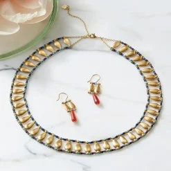 Egyptian Fringe Collar Necklace