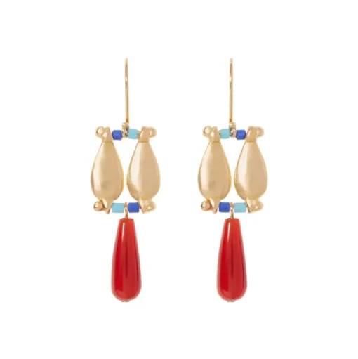 Egyptian Fringe Drop Earrings