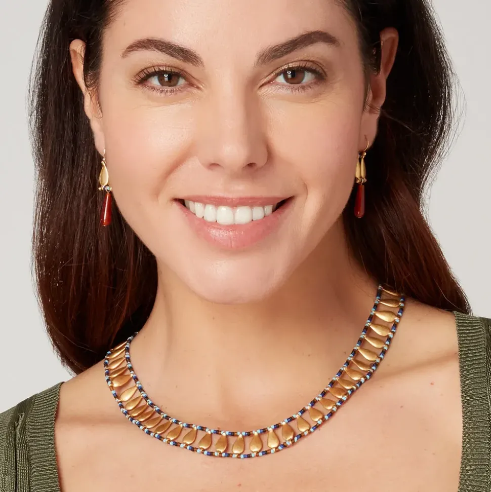 Egyptian Fringe Drop Earrings