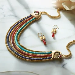 Egyptian Fringe Drop Earrings