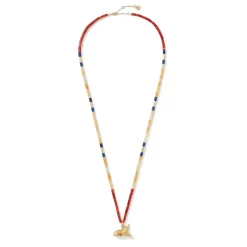 Egyptian New Kingdom Cat Beaded Pendant Necklace