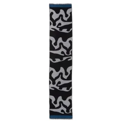 Egyptian Swirled Glass Unisex Oblong Jacquard Scarf