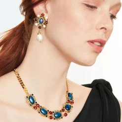 Ellen Jeweled Necklace