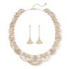 Erte Zizi Necklace And Drop Earrings Set